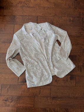 LOFT Sequin Blazer Jacket